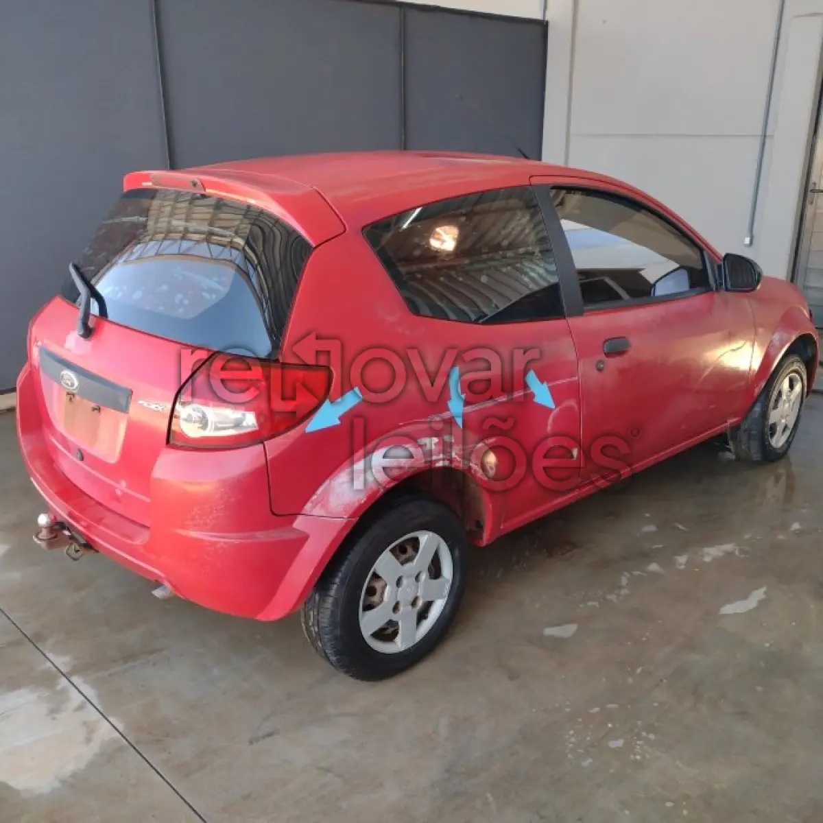 LOTE 006 - FORD KA FLEX - ANO 2009/2009 - PASSAGEM POR LEILÃO E INDICIO DE SINISTRO