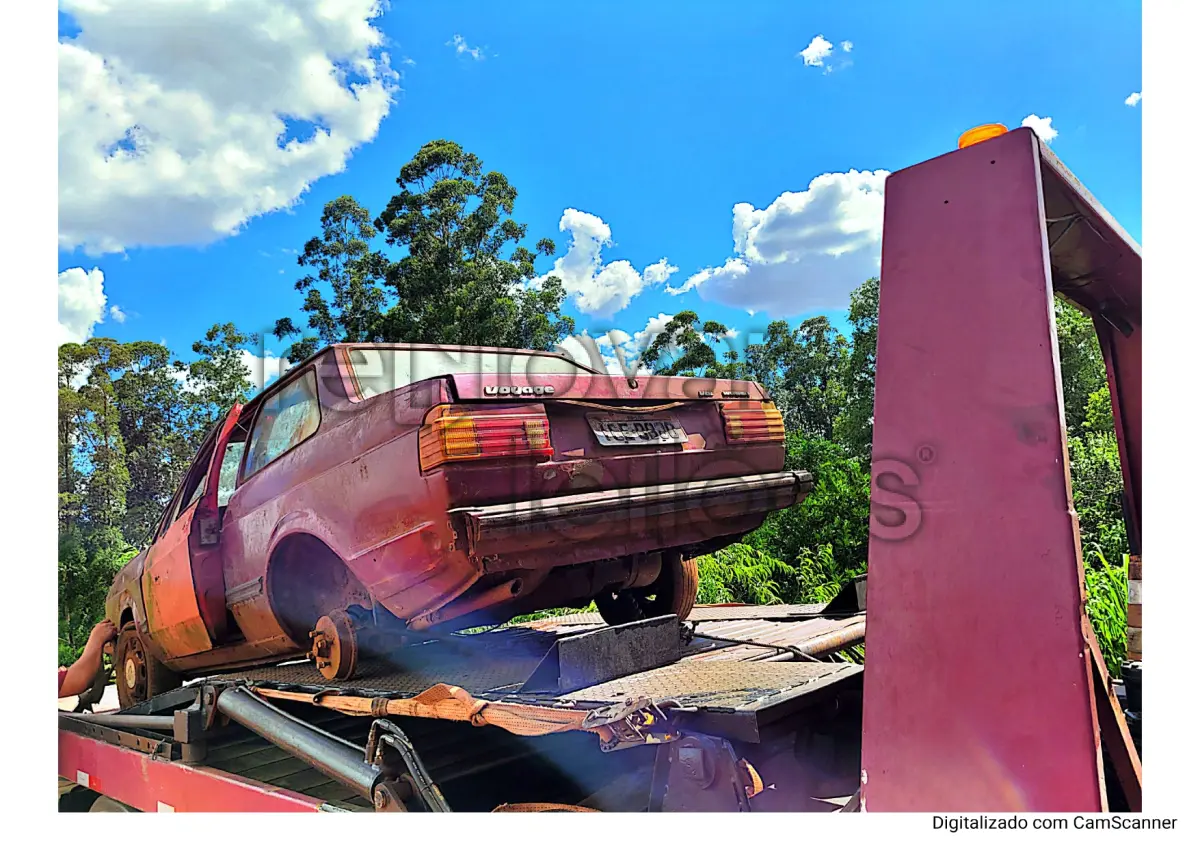 LOTE 008 - VOLKSWAGEN VOYAGE PLUS, ANO 1986, DEPOSITADO COM O EXECUTADO