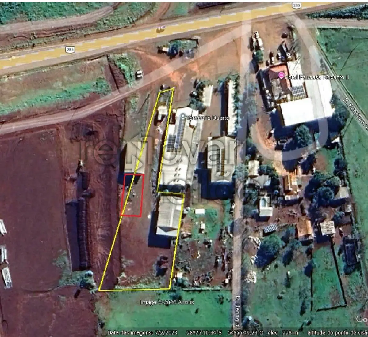 LOTE 001 - TERRENO URBANO C/ 3.725,00  - SÃO LUIZ GONZAGA / RS