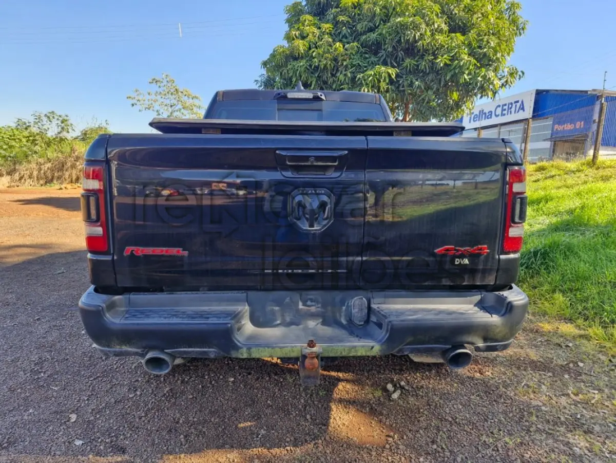 LOTE 009 - DODGE RAM 1500 REBEL - ANO 2022/2022 - COMPLETO - SICREDI ALIANÇA - DEPOSITADO EM IJUI/RS