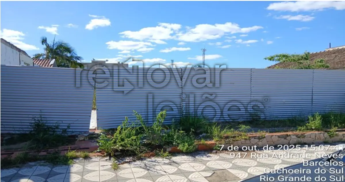 LOTE 005 - TERRENO URBANO C / 575 M² - CACHOEIRA DO SUL / RS