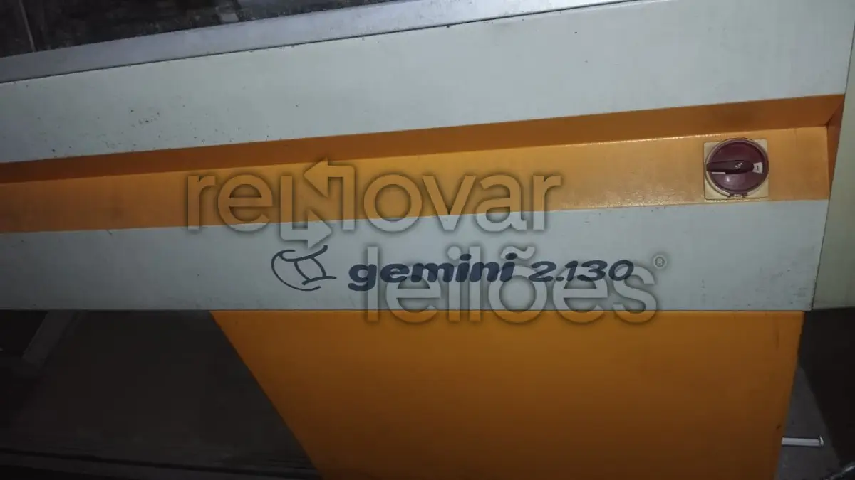 LOTE 001 - MÁQUINA RETILÍNEA ELETRONICA / STEIGER GEMINI 2.130 / ANO 2010