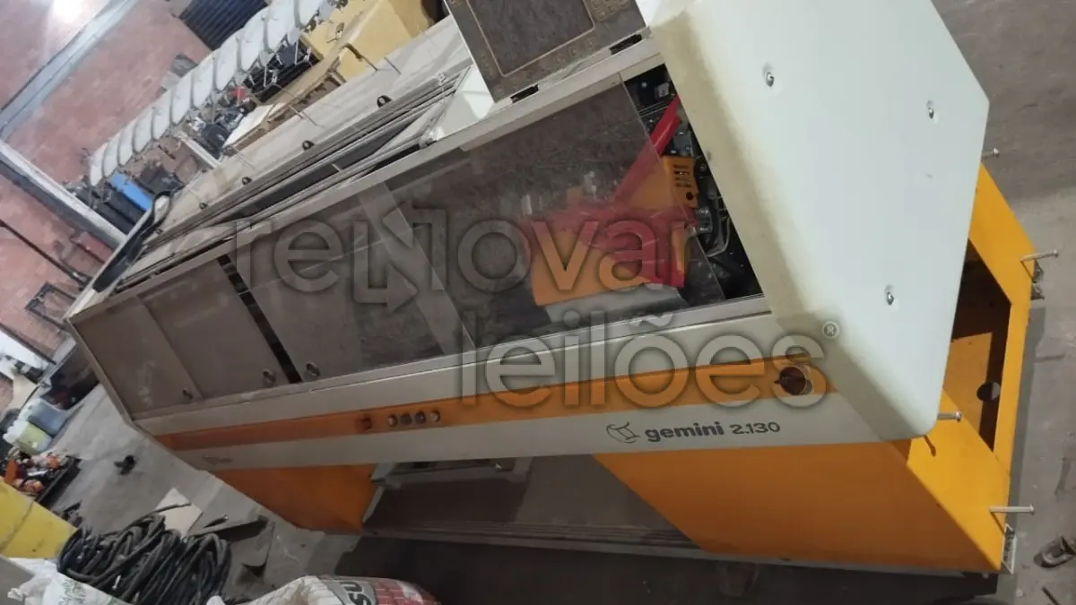 LOTE 001 - MÁQUINA RETILÍNEA ELETRONICA / STEIGER GEMINI 2.130 / ANO 2010