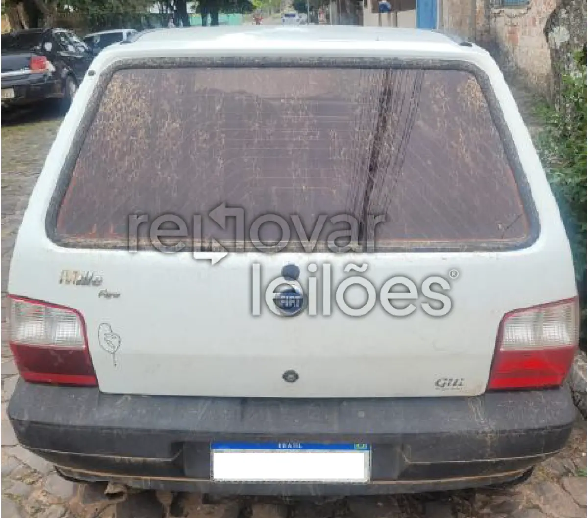 LOTE 010 - FIAT UNO MILLE FIRE FLEX, COR BRANCA, ANO/MODELO 2008/2008