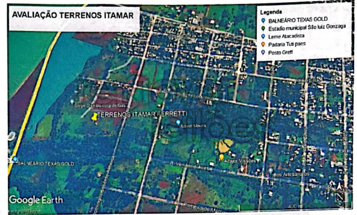 LOTE 004 - TERRENO URBANO C/ 260.000,00 M² -  SÃO LUIZ GONZAGA - RS