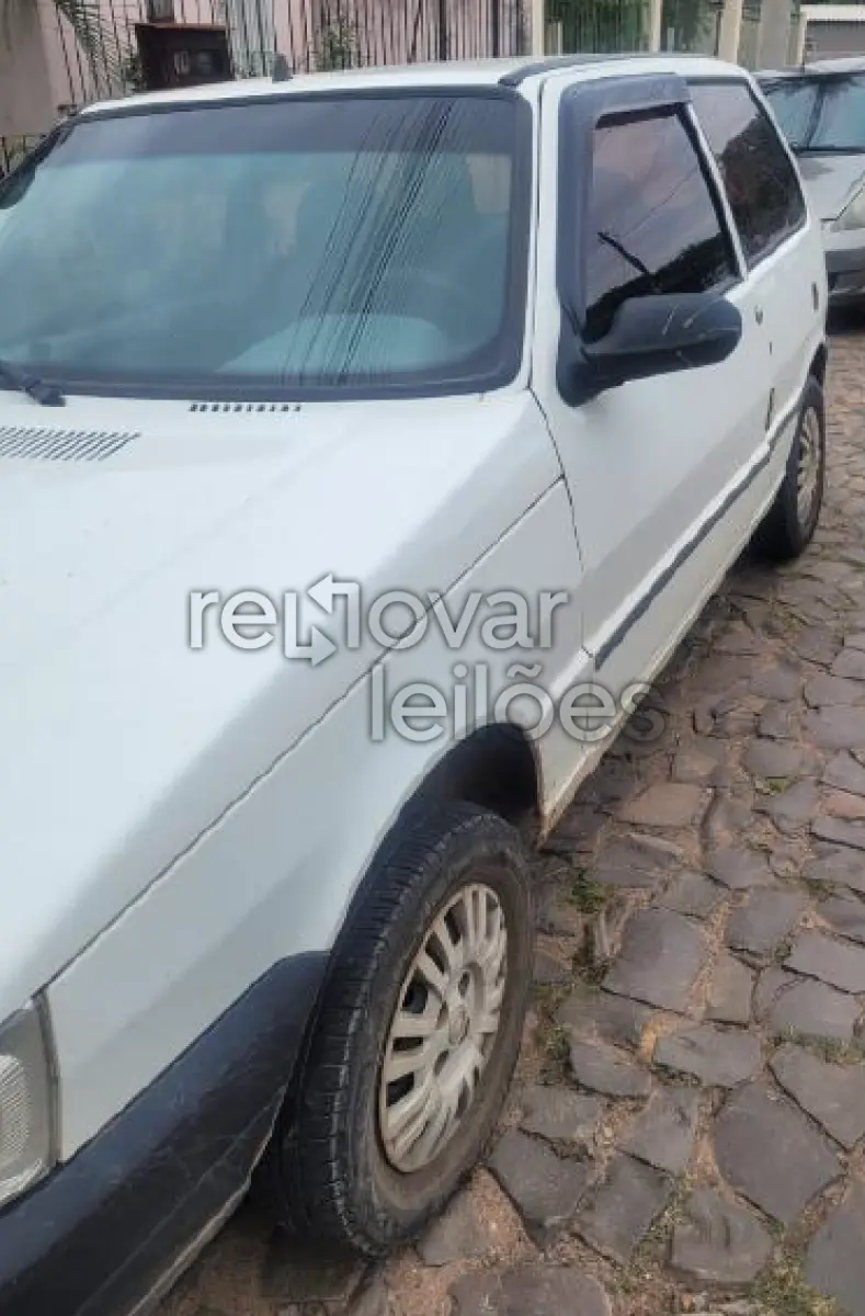 LOTE 010 - FIAT UNO MILLE FIRE FLEX, COR BRANCA, ANO/MODELO 2008/2008