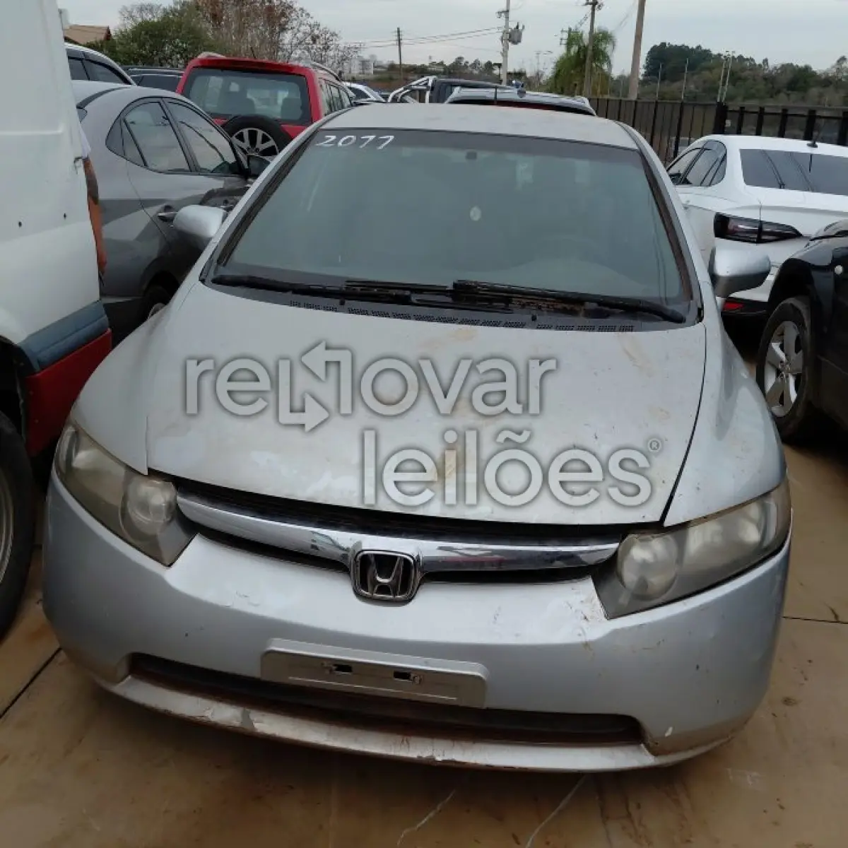 LOTE 067 - HONDA CIVIC LXS FLEX - ANO 2008/2008 - COMPLETO - SICREDI INTEGRAÇÃO LAJEADO - DEPOSITADO EM SANTO ÂNGELO/RS