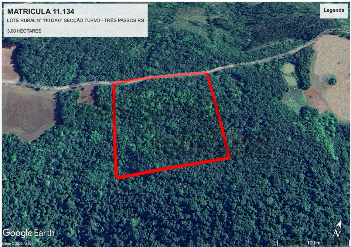 LOTE 007 - ÁREA RURAL C  / 3 HEC - TRÊS PASSOS / RS