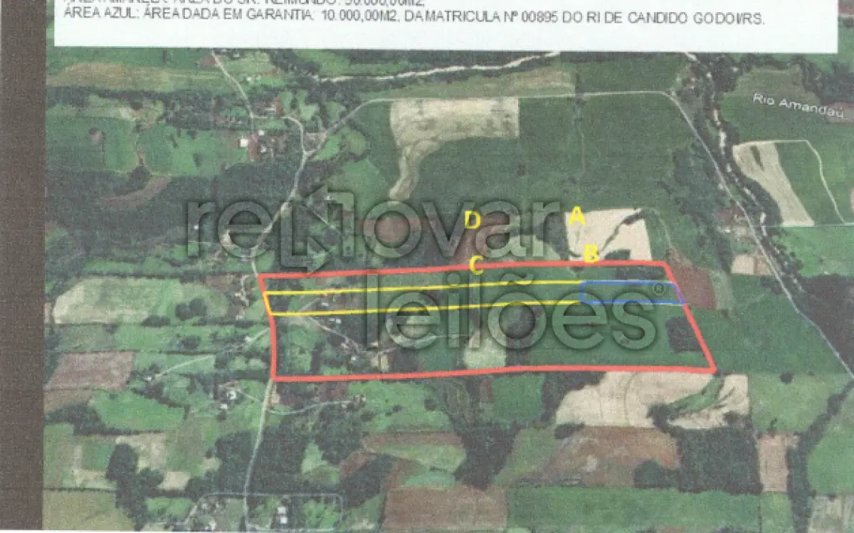 LOTE 009 - ÁREA RURAL C/ 1 HA - CÂNDIDO GODÓI / RS