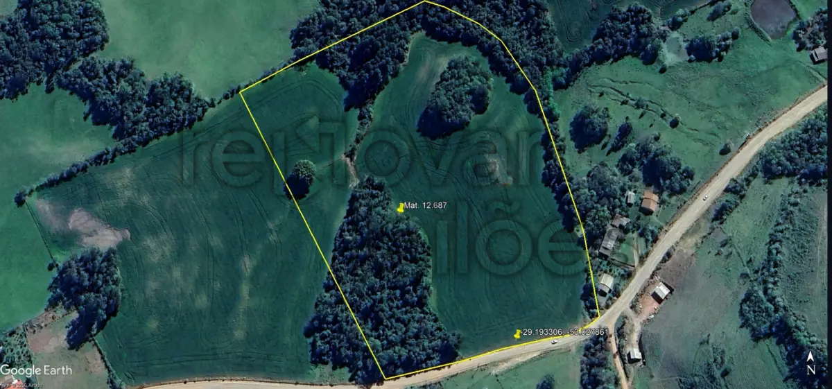 LOTE 004 - ÁREA RURAL C/ 59.350,00 M² - ARROIO DO TIGRE / RS
