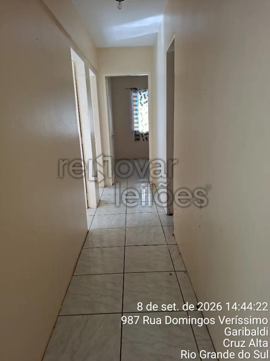 LOTE 001 - APARTAMENTO C/ 61,13 M² - CRUZ ALTA / RS