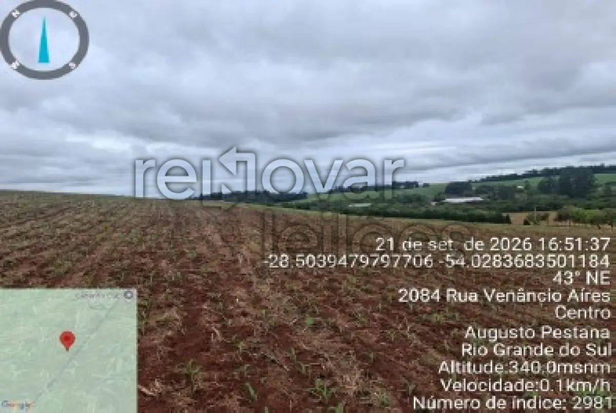 LOTE 001 - ÁREA RURAL C/ 1 HAC - AUGUSTO PESTANA / RS