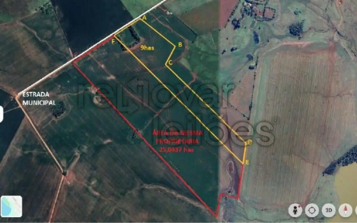 LOTE 001 - ÁREA RURAL C/ 9 HAC - SANTO ANTÔNIO DAS MISSÕES / RS