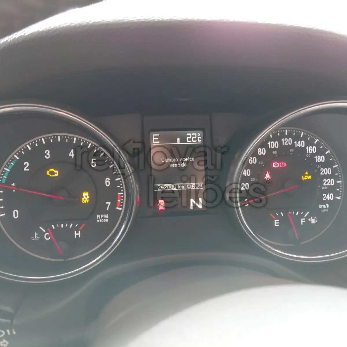 LOTE 017 - JEEP GCHEROKEE LRD3.6L - ANO 2012/2012 - COMPLETO - CRESOL ORIGENS - DEPOSITADO EM SANTO ÂNGELO/RS