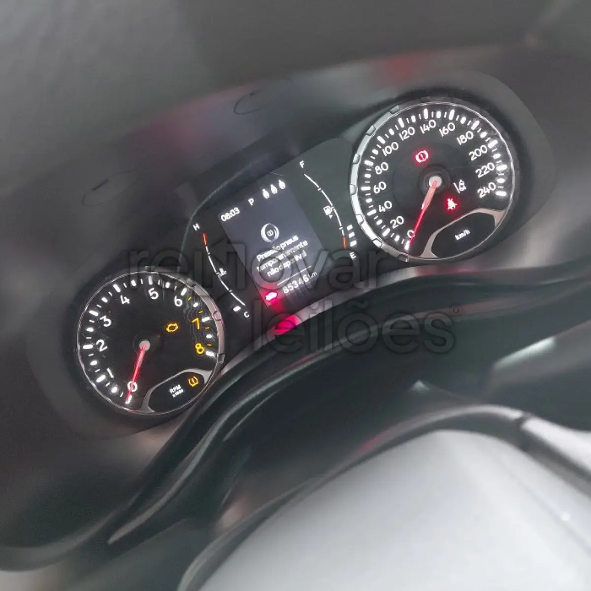 LOTE 019 - JEEP RENEGADE SPT T270 - ANO 2022/2022 - COMPLETO - SICREDI LIBERDADE - DEPOSITADO EM SANTO ÂNGELO/RS
