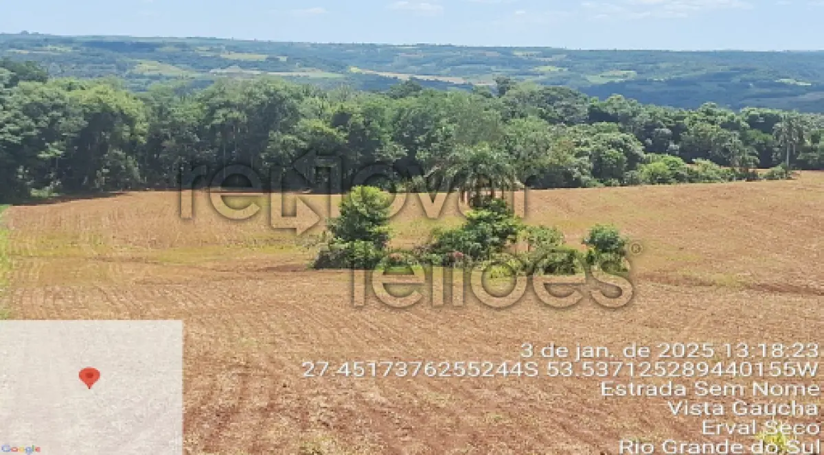 LOTE 014 - ÁREA RURAL C/ 99.062,50 M² - ERVAL SECO  RS