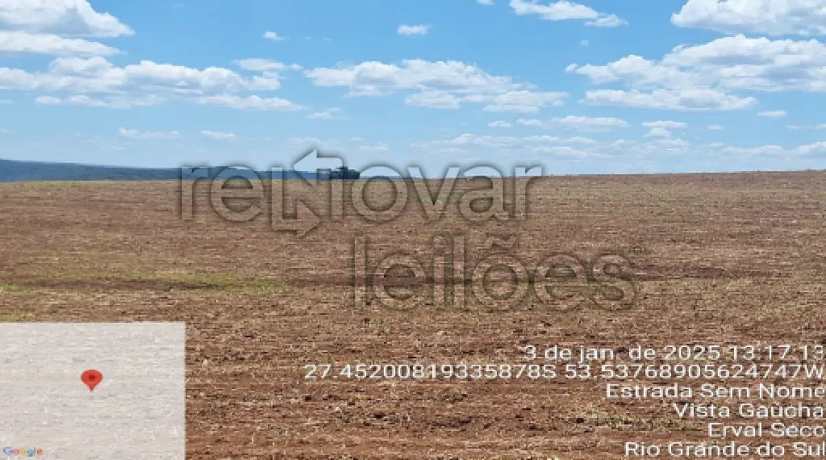 LOTE 014 - ÁREA RURAL C/ 99.062,50 M² - ERVAL SECO  RS