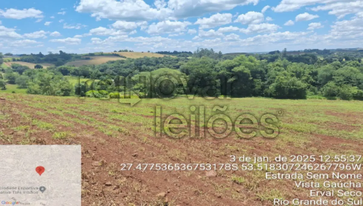 LOTE 013 - ÁREA RURAL C/ 53.300,00 M² - ERVAL SECO / RS