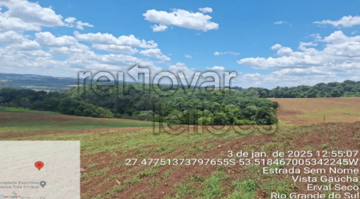 LOTE 013 - ÁREA RURAL C/ 53.300,00 M² - ERVAL SECO / RS