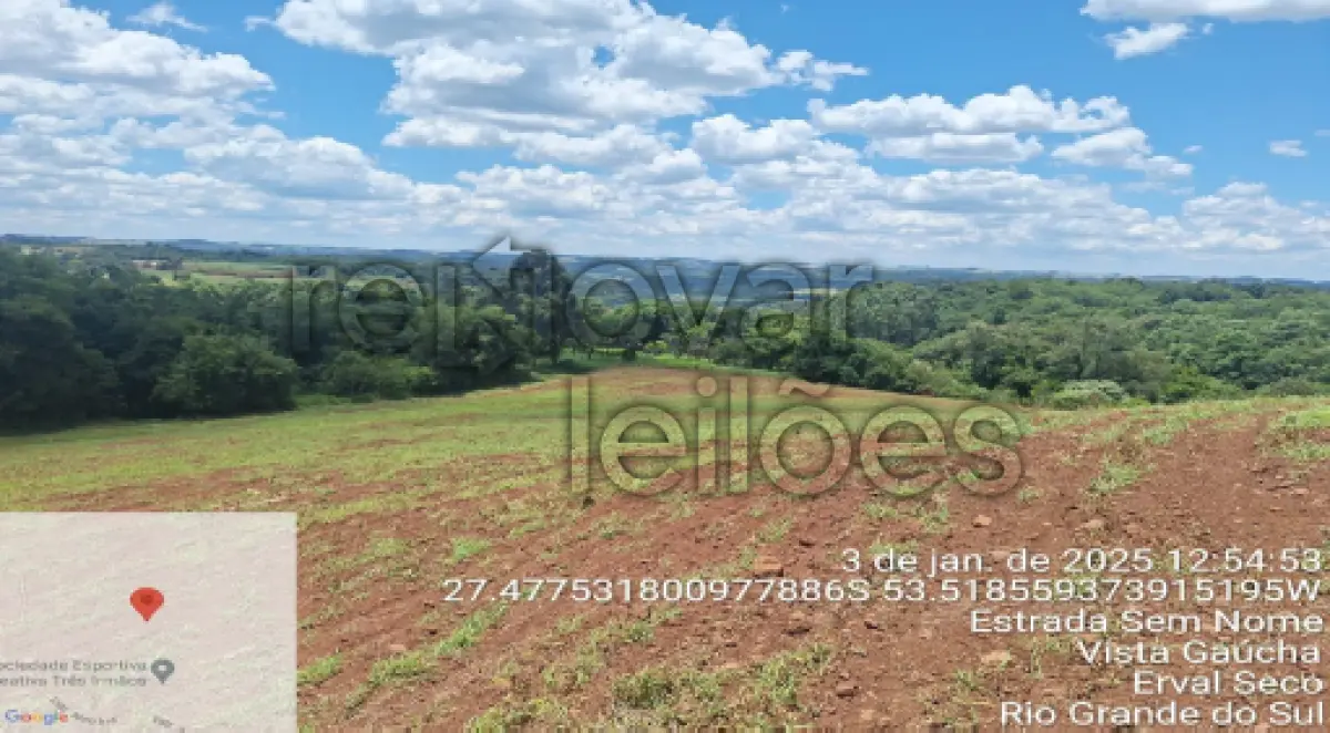 LOTE 013 - ÁREA RURAL C/ 53.300,00 M² - ERVAL SECO / RS