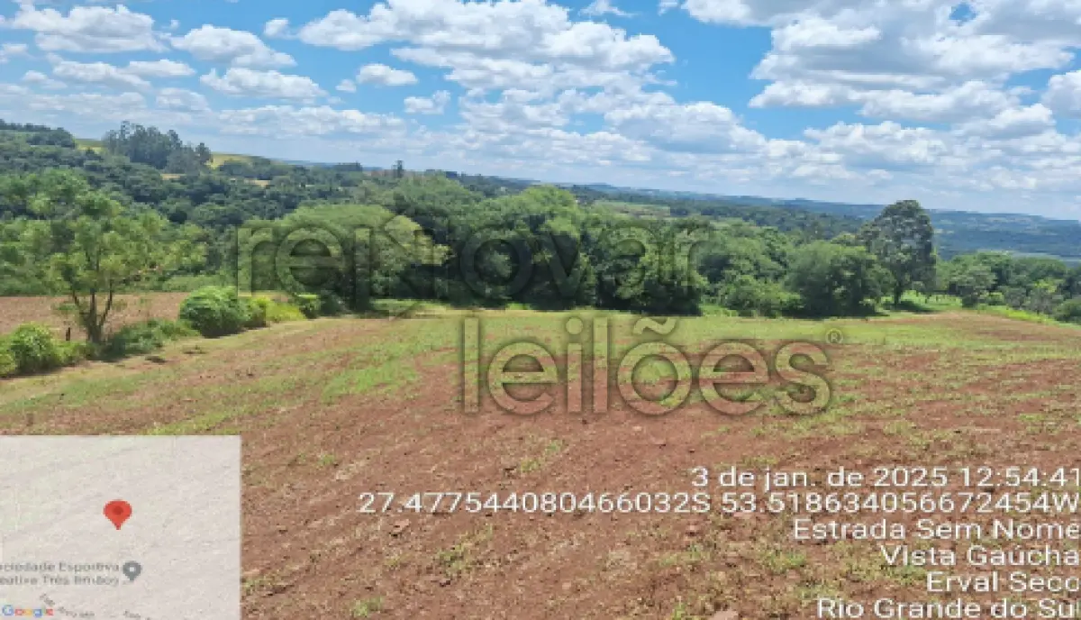 LOTE 013 - ÁREA RURAL C/ 53.300,00 M² - ERVAL SECO / RS
