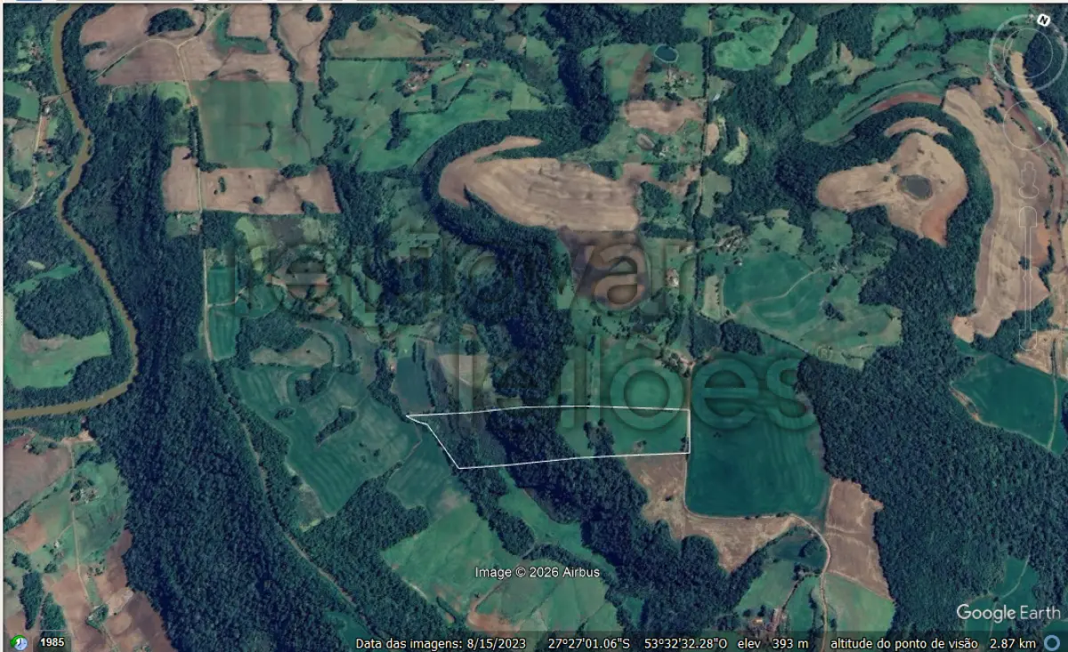 LOTE 014 - ÁREA RURAL C/ 99.062,50 M² - ERVAL SECO  RS