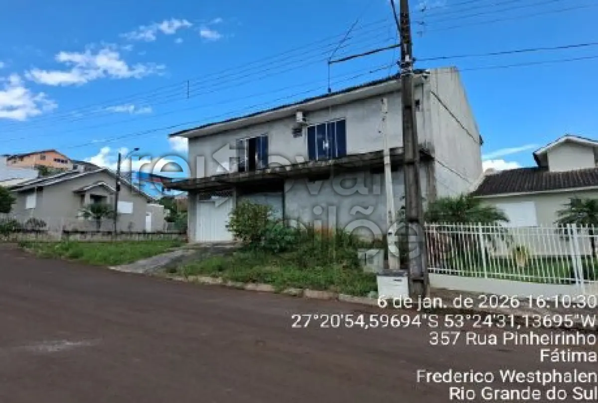 LOTE 009 - CASA C/ 55,51 M² + EDIFICAÇÃO C/ 225 M² - FREDERICO WESTPHALEN / RS