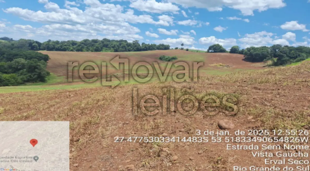 LOTE 013 - ÁREA RURAL C/ 53.300,00 M² - ERVAL SECO / RS