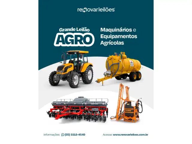 LEILÃO DE MAQUINÁRIOS AGRÍCOLAS