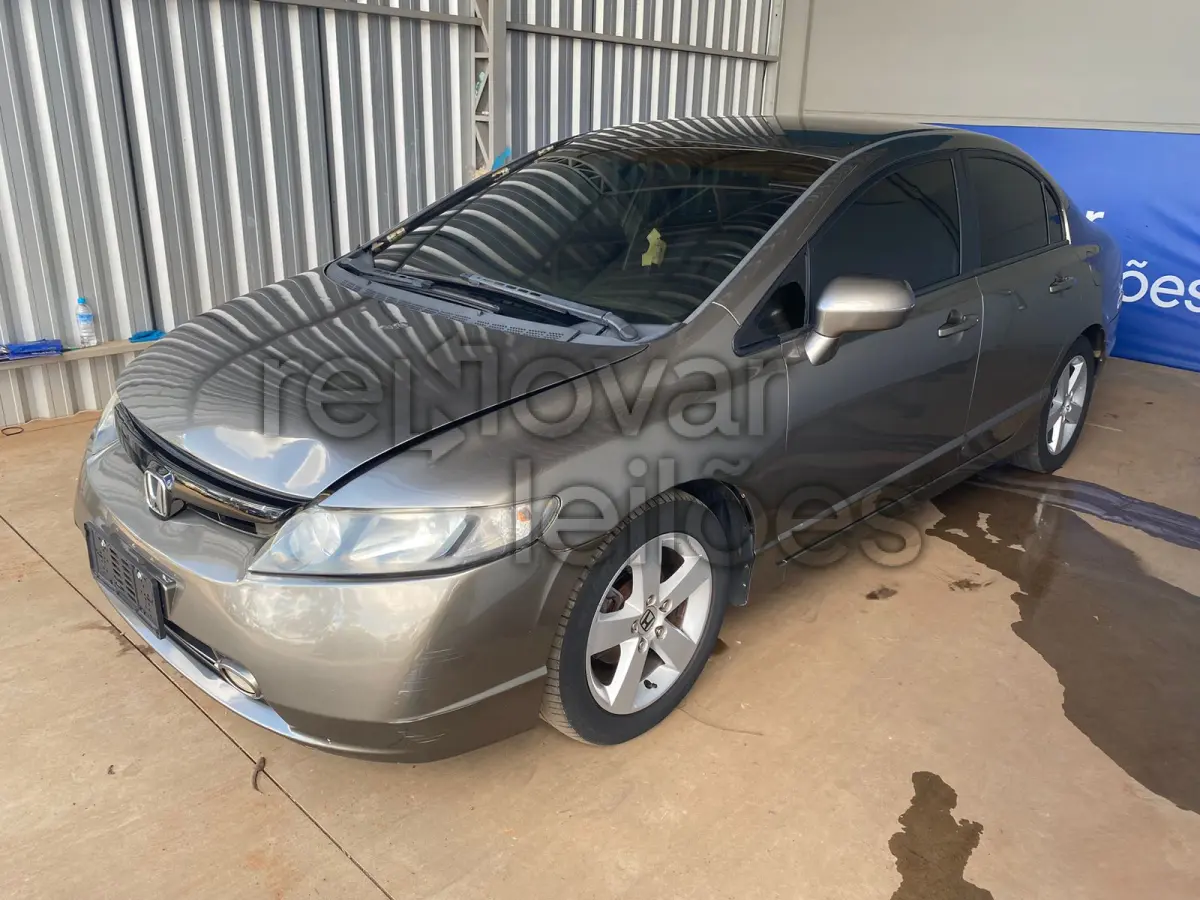 LOTE 012 - HONDA CIVIC LXS - ANO 2008/2008 - COMPLETO