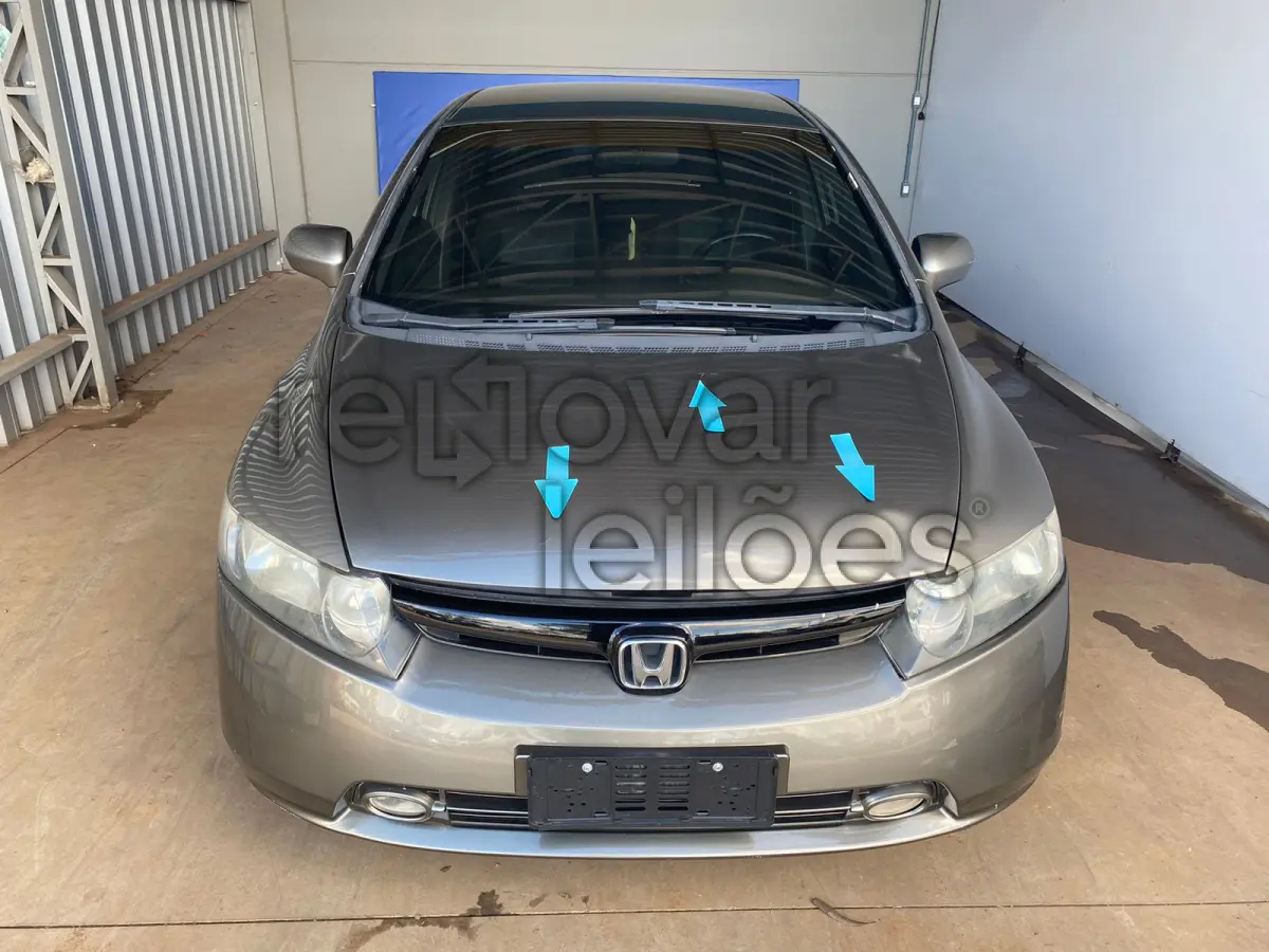 LOTE 012 - HONDA CIVIC LXS - ANO 2008/2008 - COMPLETO