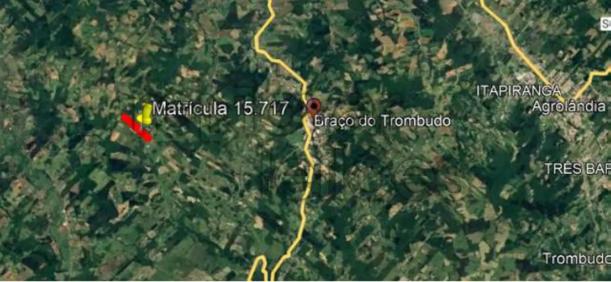 LOTE 001 - ÁREA RURAL DE 12,500 HA / BRAÇO DO TROMBUDO - SC