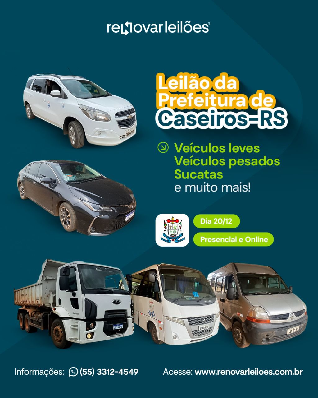 LEILÃO DO MUNICÍPIO DE CASEIROS / RS