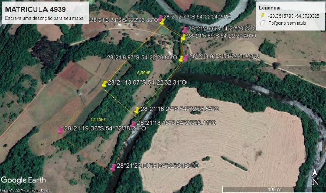 IMÓVEL RURAL, COM ÁREA DE 6,5 HA, NA LOCALIDADE DE SERRA DE BAIXO, NA CIDADE DE ENTRE-IJUIS/RS, localizado em Entre-ijuís - RS