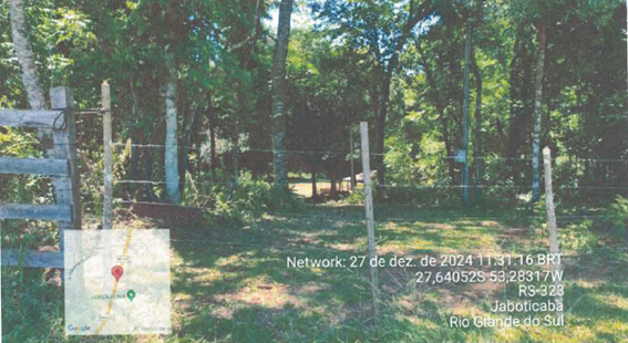 FRAÇÃO DE TERRAS DE 3,2 HA / SEM BENFEITORIAS / MARGENS DA RODOVIA ERS 322 / KM 01 / JABOTICABA - RS, localizado em Jaboticaba - RS