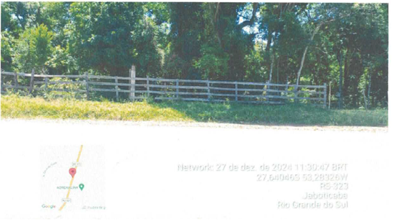 FRAÇÃO DE TERRAS DE 3,2 HA / SEM BENFEITORIAS / MARGENS DA RODOVIA ERS 322 / KM 01 / JABOTICABA - RS, localizado em Jaboticaba - RS