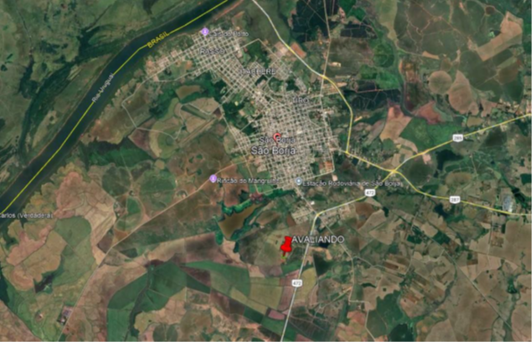 FRAÇÃO DE TERRAS DE 2 HA DENTRO DE MAIOR ÁREA / COM BENFEITORIAS / RINCÃO DOS MELOS / SÃO BORJA - RS, localizado em São Borja - RS