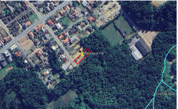 TERRENO (LOTE) Nº 05 COM 798,93M² / APIÚNA – SC, localizado em Apiúna - SC