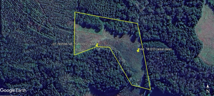 ÁREA DE TERRAS DE 2 HA / DENTRO DE MAIOR ÁREA (7 HA) / COM BENFEITORIAS (GALPÃO 36M²) / SÃO JOSÉ DO INHACORÁ - RS, localizado em São José Do Inhacorá - RS