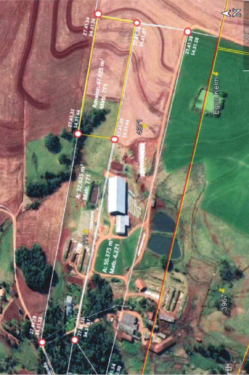 Área Rural C/50.375m²/ Contando Com As Seguintes Benfeitorias Não Averbadas: Casa Mista C/ 80m², Casa Alvenaria Funcionários 72m² / Pavilhão 1.860 M² / Pavilhão Ordenha 640 M²/ Tuparendi - Rs, localizado em Tuparendi - RS