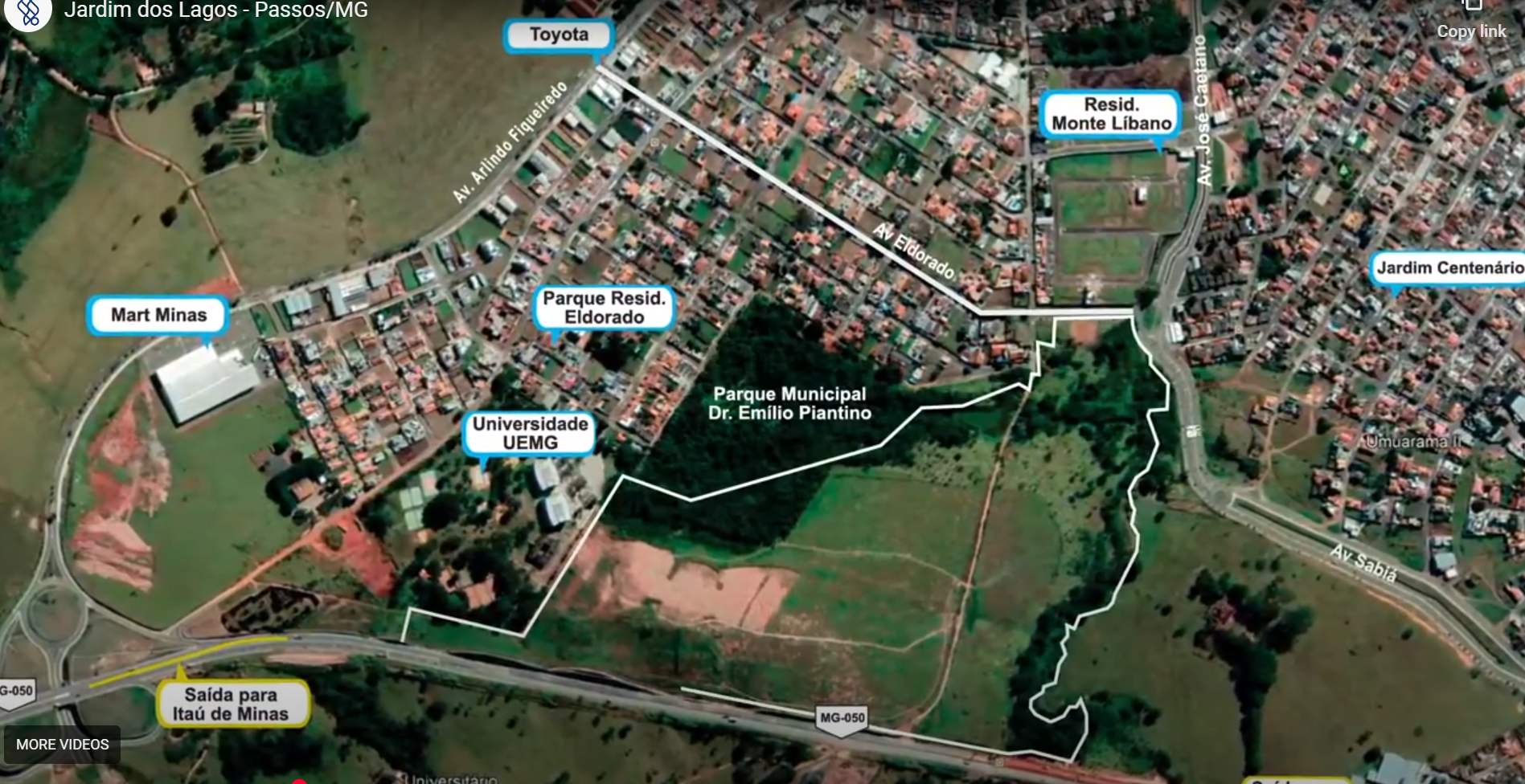 Lote 59 Com 341,37m² / Loteamento Jardim Dos Lagos / Passos - Mg, localizado em Passos - MG