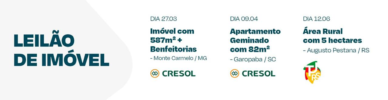 LEILÃO DE IMÓVEIS
