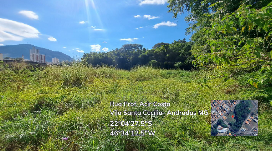 Terreno Urbano C/ 401,50 M² Andradas / Mg, localizado em Andradas - MG, bairro Vila Santa Cecília