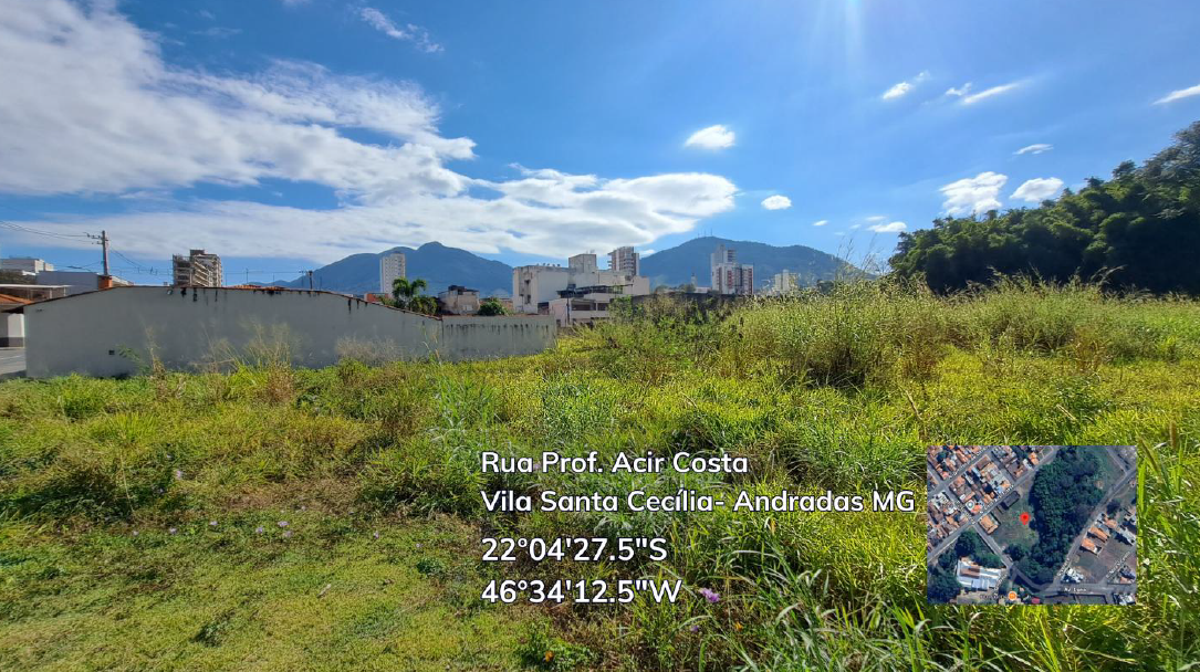 Terreno Urbano C/ 401,50 M² Andradas / Mg, localizado em Andradas - MG, bairro Vila Santa Cecília
