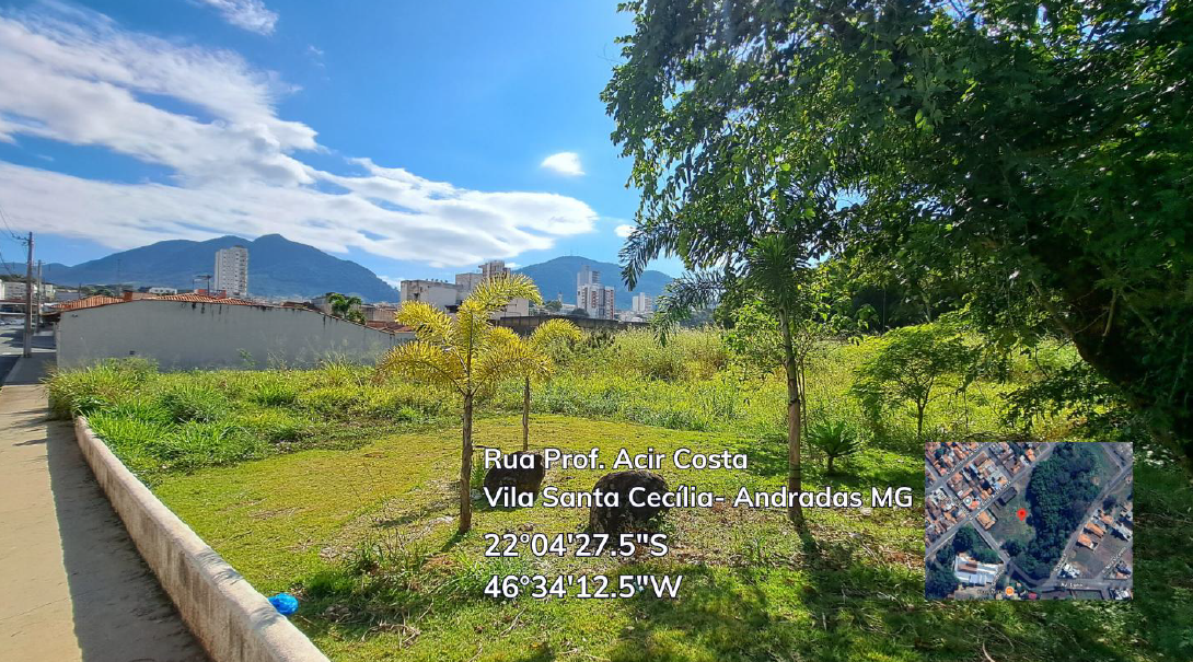 Terreno Urbano C/ 401,50 M² Andradas / Mg, localizado em Andradas - MG, bairro Vila Santa Cecília