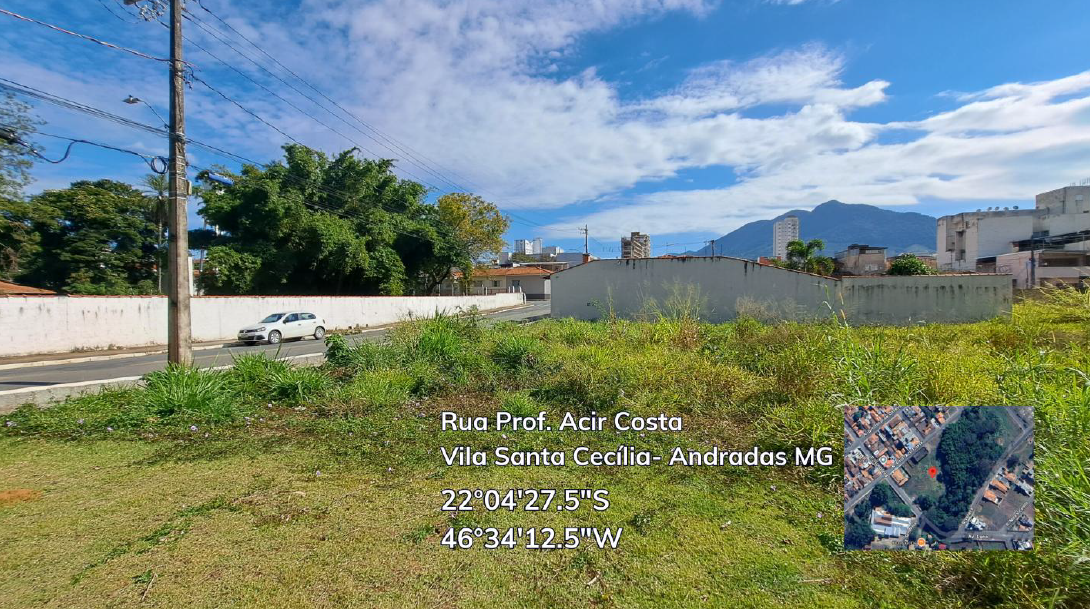 Terreno Urbano C/ 401,50 M² Andradas / Mg, localizado em Andradas - MG, bairro Vila Santa Cecília