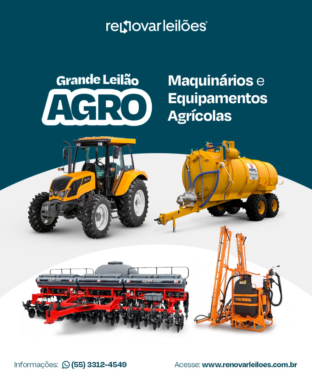 LEILÃO DE MAQUINÁRIOS AGRÍCOLAS