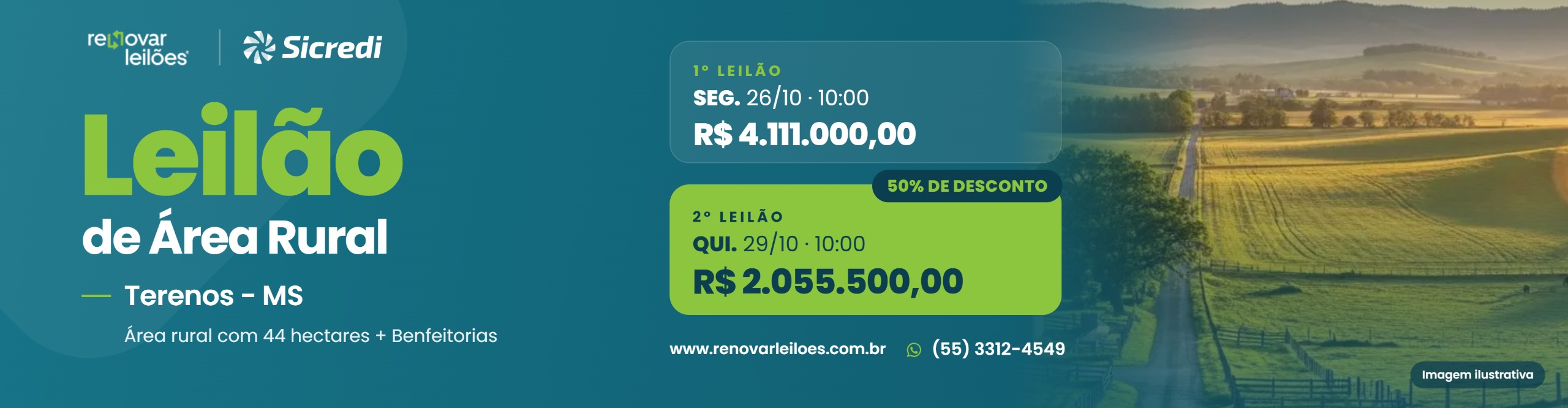LEILÃO RURAL- TERENOS/MS